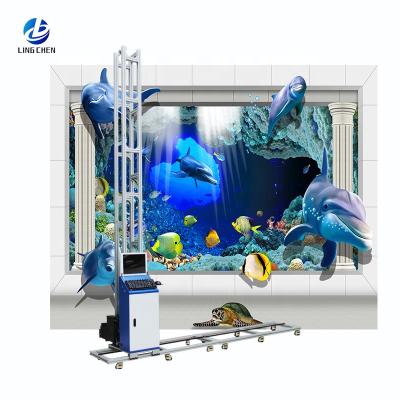 China Wall Printer Machine 3D Printer Wall Advertising Tools Glass Painting Printing Equipment Unlimited Indoor Outdoor Automatic Wall Vertical Material for sale