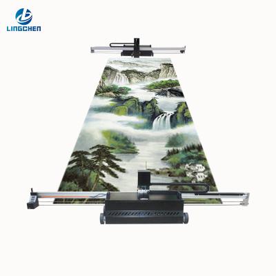 China Hotels 3d wall painting parking lot ground graffiti machine UV inkjet industrial-grade fully automatic wheeled high-precision printer for sale