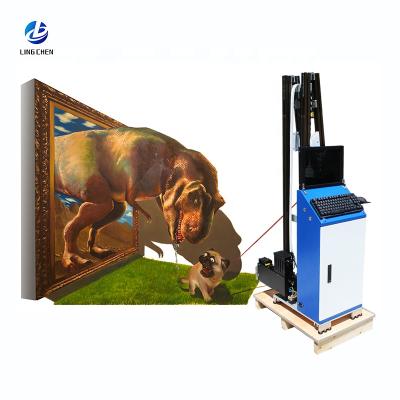 China Indoor Outdoor UV Vertical Advertising 3D Wall Inkjet Printer Planar Stereo Effect Inkjet Printing Tool Beautiful Picture Quality for sale