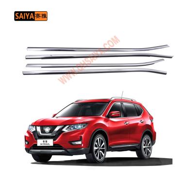 China PVC+New 4pcs STEEL Car Window Outside Molding Trim Weatherstrip Caulk Seal Belt For NISSAN X-TRAIL 80821-4CL0A for sale