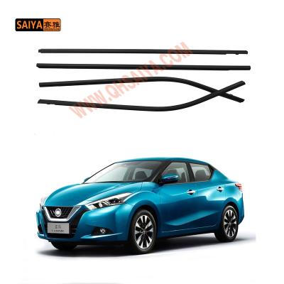 China PVC + STEEL Car Window Weatherstrip Rubber Windshield Seal Strip-External Weather Glass For NISSAN LANNIA 2015-2021 for sale