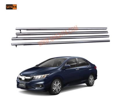 China PVC + STEEL Chrome Door Frame Seal Window Beams Seal Belt For Honda City 2015-2018 72410-T9A-T01 72450-T9A-T01 72950-T9A-T01 for sale