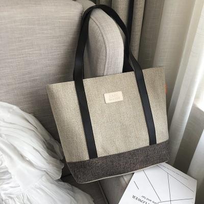 China Multifunctional Wholesale Eco Friendly Canvas Tote Bag Shopping Bag With Zipper for sale