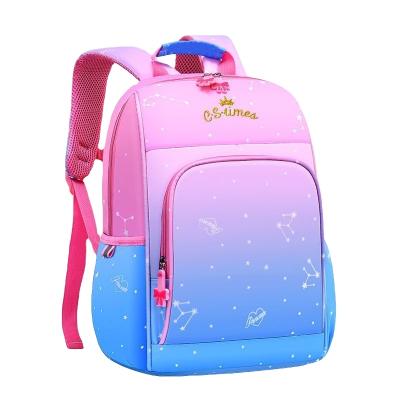 China / High Density Fabric Lotus Leaf Type Water Repellent Fashion Gradient Kids School Bag For Supplies School Students for sale