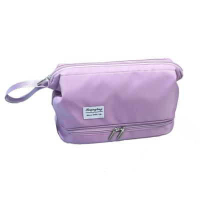 China New fashion design large capacity women travel makeup bag custom made for wholesale for sale