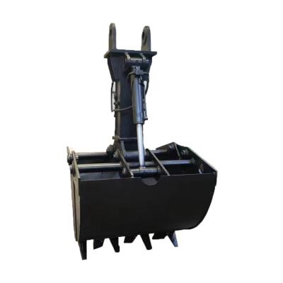 China Dirt 180 Degree Rotation Clamshell Bucket Mechanical Clamshell Bucket For heavy duty Excavator Clamshell for sale