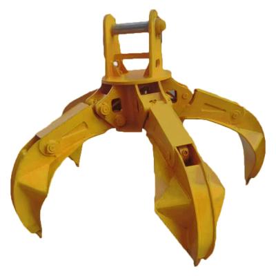 China Dirt Factory direct sales High Efficiency Hydraulic Orange Peel Grab Bucket For Excavator for sale