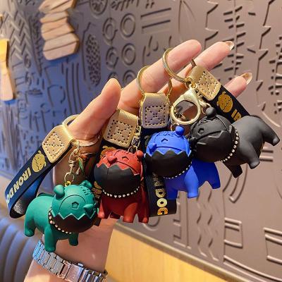 China 2022 Mechanical Pendant Cute Animation Cartoon Resin Dog Key Chain 3D Advertising Resin Dog Key Chain Souvenir Gifts Fashion for sale