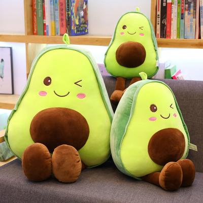 China Wholesale Custom Cute Creative Plush Babies Birthday Gift Fruit Doll Avocado Stuffed Pillow Plush Toy for sale