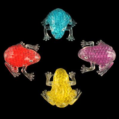 China 2022 Plastic Sticky Stretch Animal Frog Shape Autism Restless Squeeze Wholesale Desktop Grape Beads Ball For Kids Relaxation for sale