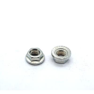 China Chinese Quality Heavy Industry Factory Hexagon Head Self Locking Flange Nuts With Serrated Teeth for sale