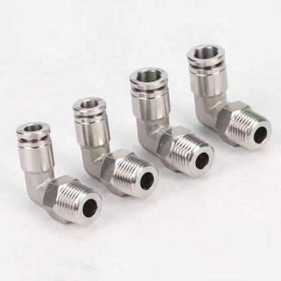 China Fittings PL4-01/02, PL6-01/02/03/04, PL8-01/02/03, PL10/12-01/02/03/ Factory 304 Stainless Steel Pneumatic Fittings for sale