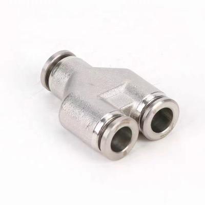 China Factory 304 Stainless Steel Pneumatic Fittings PY4/6/8/10/12/14/Y Shape Fittings for sale