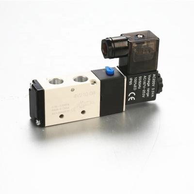 China Factory 5 Way 2 Way Solenoid Valve DC24v AC220v Electric Pneumatic Valve 4V210/3v210/4v220-08Air Control Gas Solenoid Valve for sale