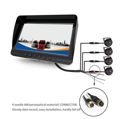 China Bird 360 Waterproof Round View Quadruple Split Screen 7 Inch Monitor Disc System for sale