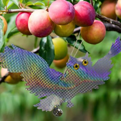 China Laser Reflective Scarecrow Viable Garden Fake Owl Supplies Hanging Reflective Owl Scare Bird Pigeon Woodpecker Repellent Birds for sale