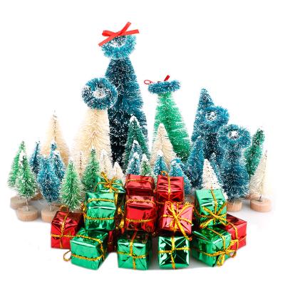 China Art Decor Christmas Tree Christams Tree New Year Decor Artificial Decorated Mini Fake Mini Christmas Tree Decor for sale