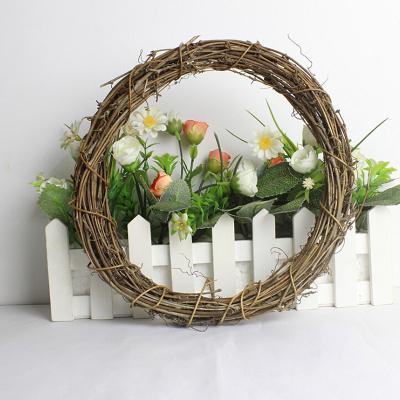 China Wedding Wall Decoration 20/30/40 Cm Easter Rattan Wreath Door Window Home Hanging Wreath DIY Christmas Party Wedding Decoration Festival Party Supplies for sale