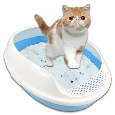 China Stocked Color Silicone Gel Cat Litter Crystal /silica Crystal Cat Litter for sale