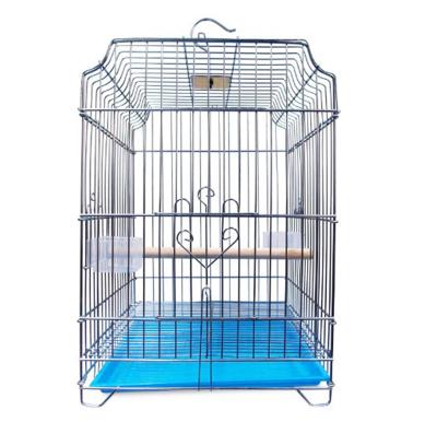 China Large Durable Galvanized Folding Parrot Wire Starling Bird Cage for sale