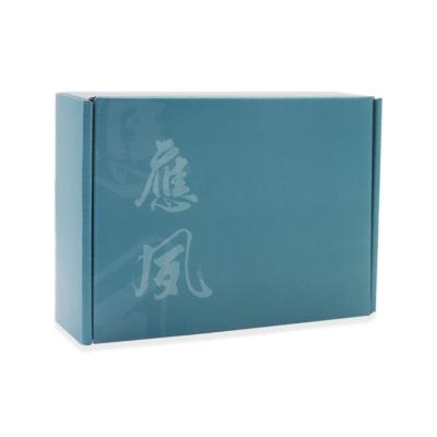 China Custom Logo Printed Materials Clamshell Folding Recycled Packaging Corrugated Skin Care Boxes for sale