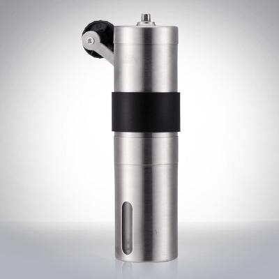 China Hot Selling Car Portable Manual Coffee Grinder Stainless Steel Coffee Machine With Silicone for sale