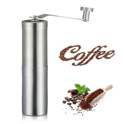 China Hot Selling Car Portable Manual Coffee Grinder Stainless Steel Coffee Machine With Silicone for sale