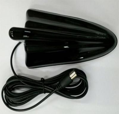 China Black Color Roof Mount Car Shark Fin Antenna GPS Universal Type for sale