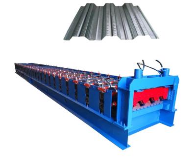 China Floor Metal Decking Machine Cold Roll Forming Double Deck 0.3mm-0.8mm for sale