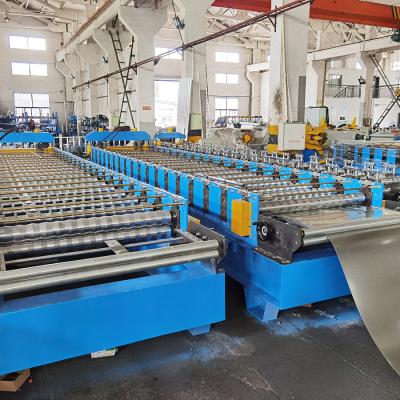 China 3phase Double Layer Roof Sheet Roll Forming Machine 5000kg for sale