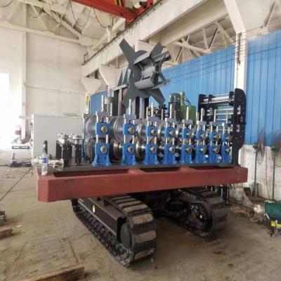 China 14 Station Portable Rain Roll Form Gutter Fabrication Machine for sale