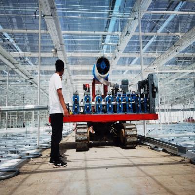 China 5000kg Mobile Guard Gutter Rolling Machine For Tile Forming for sale