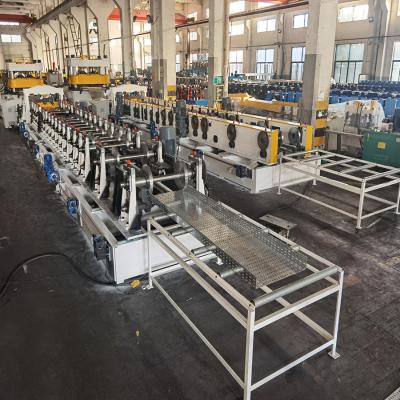 China 440v 3Ph Perforated Cable Tray Forming Machine PLC Control for sale