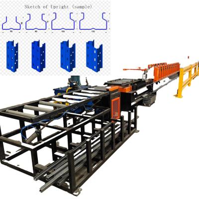 China glazed tile Storage Rack Roll Forming Machine Colored Steel 7.5kw for sale