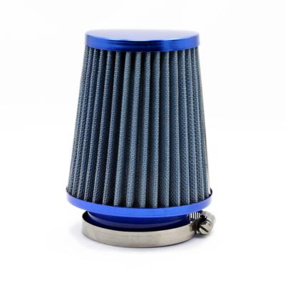 China Tiroflx Diameter 76mm Blue Round Tapered Mini Power Stack Filter Auto Cold Air Intake Car Air Filter OEM Standard Size for sale