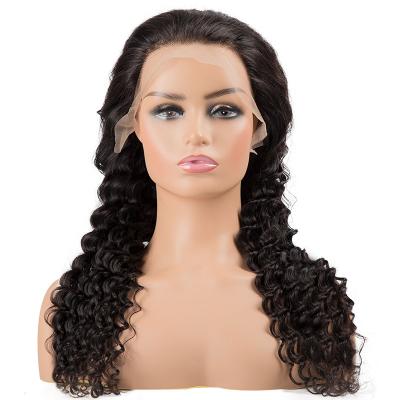 China Pre Plucked Natural Deep Wave Hairline Wig Lace Front Human Hair Wigs For Women With Baby Hair Remy Lace Wig for sale