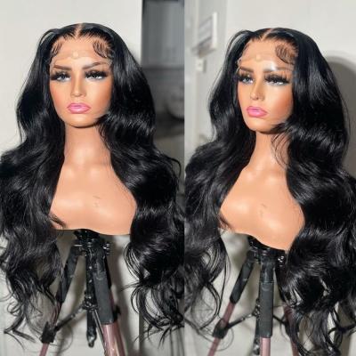 China Wholesale Cheap Silky Straight Hair Lace Wig Vendor Hd 5x5 Lace Closure Wig Boxes Custom Logo Packaging Body Wave Human Hair Wig 30 Inches for sale