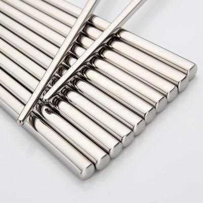 China Sustainable High Quality SS304 Food Grade Stainless Steel Chopsticks for sale