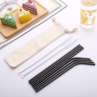 China Various Specifications Sustainable Food Grade Reusable Metal Drinking Straw for sale