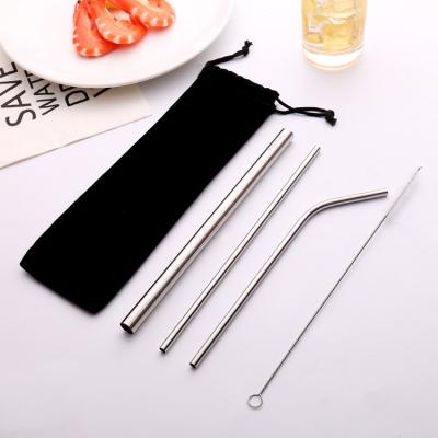 China Sustainable Reusable Metal Straws 3PCS 8.5