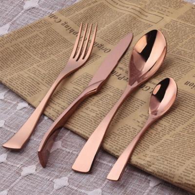 China High Sustainable Mirror Polish Stainless Steel Flatware Set Wedding Cutlery for sale