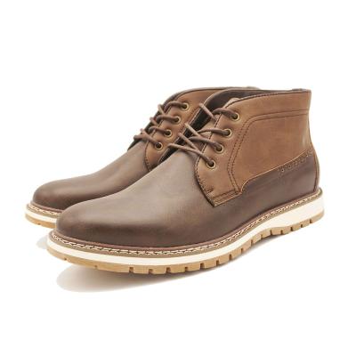 China Breathable Adult All Season OEM Brands Leather Casual Mens Stylish Shoes Combat Boot for sale