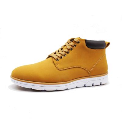 China Breathable Adult All Season OEM Brands Leather Casual Mens Stylish Shoes Desert Combat Boot for sale