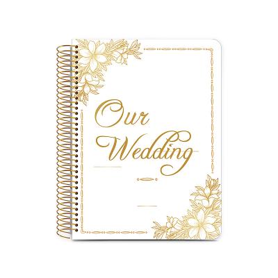 China Custom Printing Spiral Goals Spiral Budget Brides Logo Diary Book Wedding Agenda Weekly Daily Planner for sale