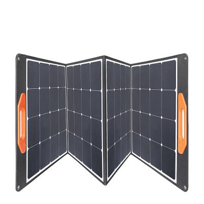 China Good Selling Renewable Energy 120W Solar Panel 4 Times Folding Panel 200w Monocrystalline Foldable Solar Panel For 158.75mmx24.2mm Camping for sale