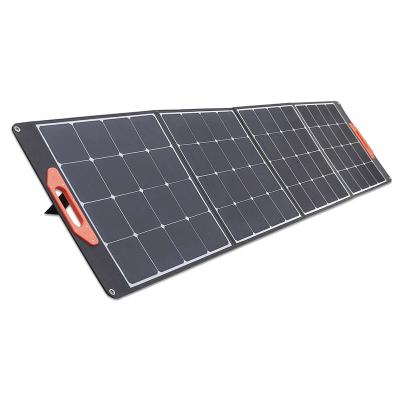 China Hot Sale 200W Four Times Solar Panel Portable Foldable Portable Mobile Phone For 158.75mmx29.2mm Camping for sale