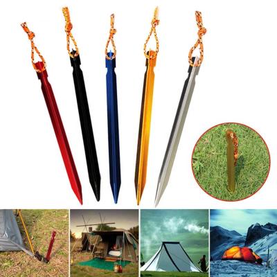 China Camping aluminum alloy triangle outdoor tent peg 1.2*1.2*18cm/pcs for sale