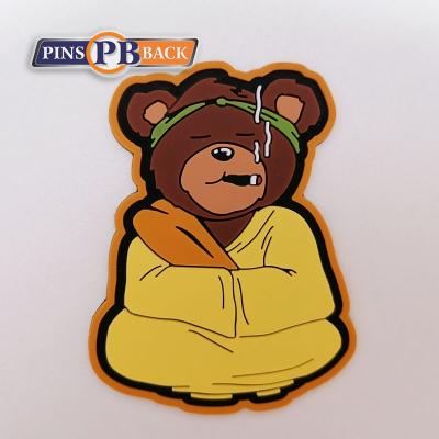 China PVC 3D Patches Custom Design 3D Rubber Garment Label Patch for sale