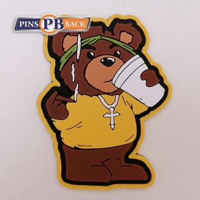 China PVC 3D Patches Custom Design 3D Rubber Garment Label Patch for sale