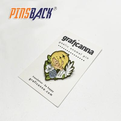 China Europe soft enamel pins custom soft enamel with backing cards metal clutch gold plating die struck for custom enamel pin for sale